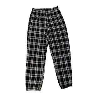 Shein Black and White Plaid Lightweight Joggers Size M or 6